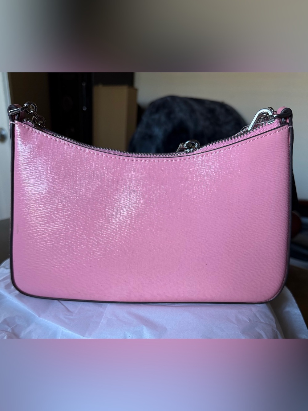 kate spade Margot Textured Leather Med Convertible Crossbody in Grapefruit Pink - Picture 6 of 16
